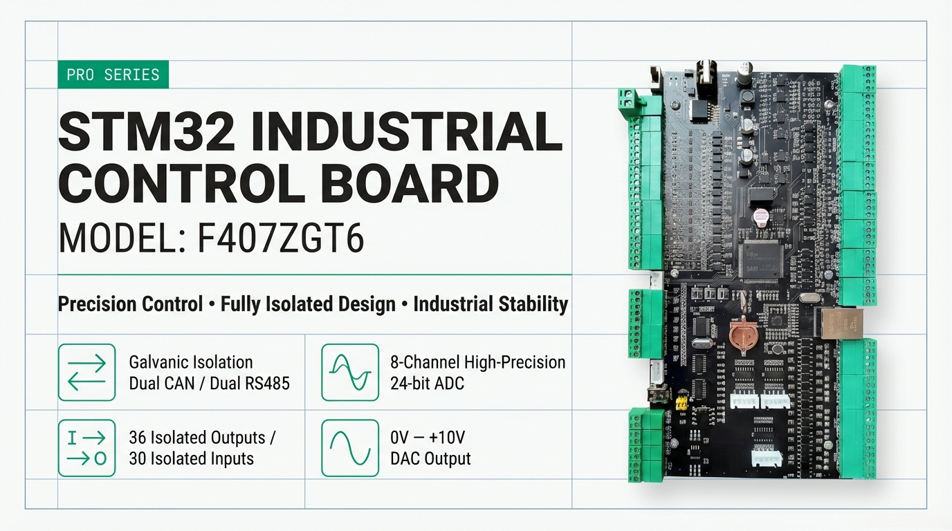 STM32F407 industrial gateway board