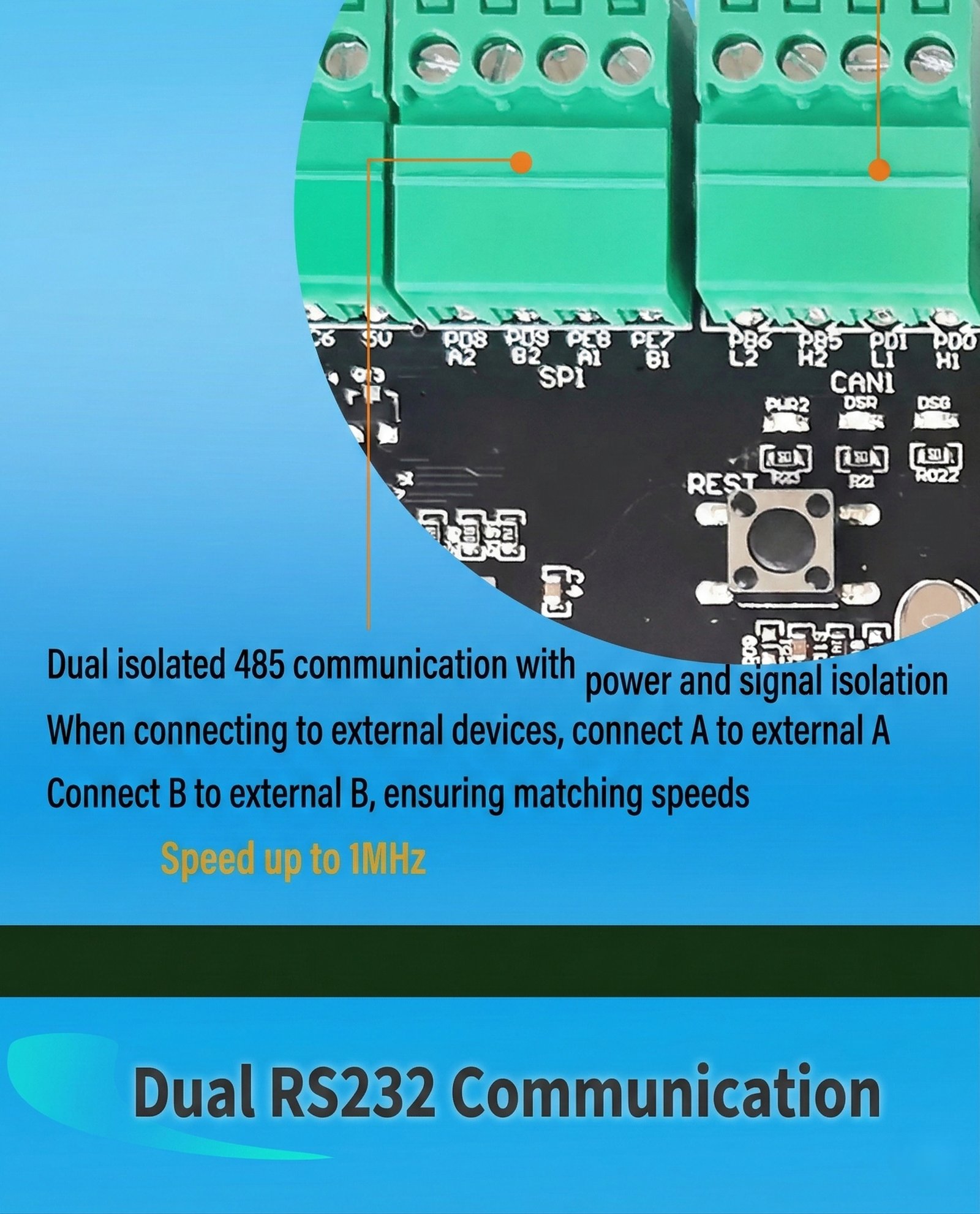 STM32H723 standard board — detail 16