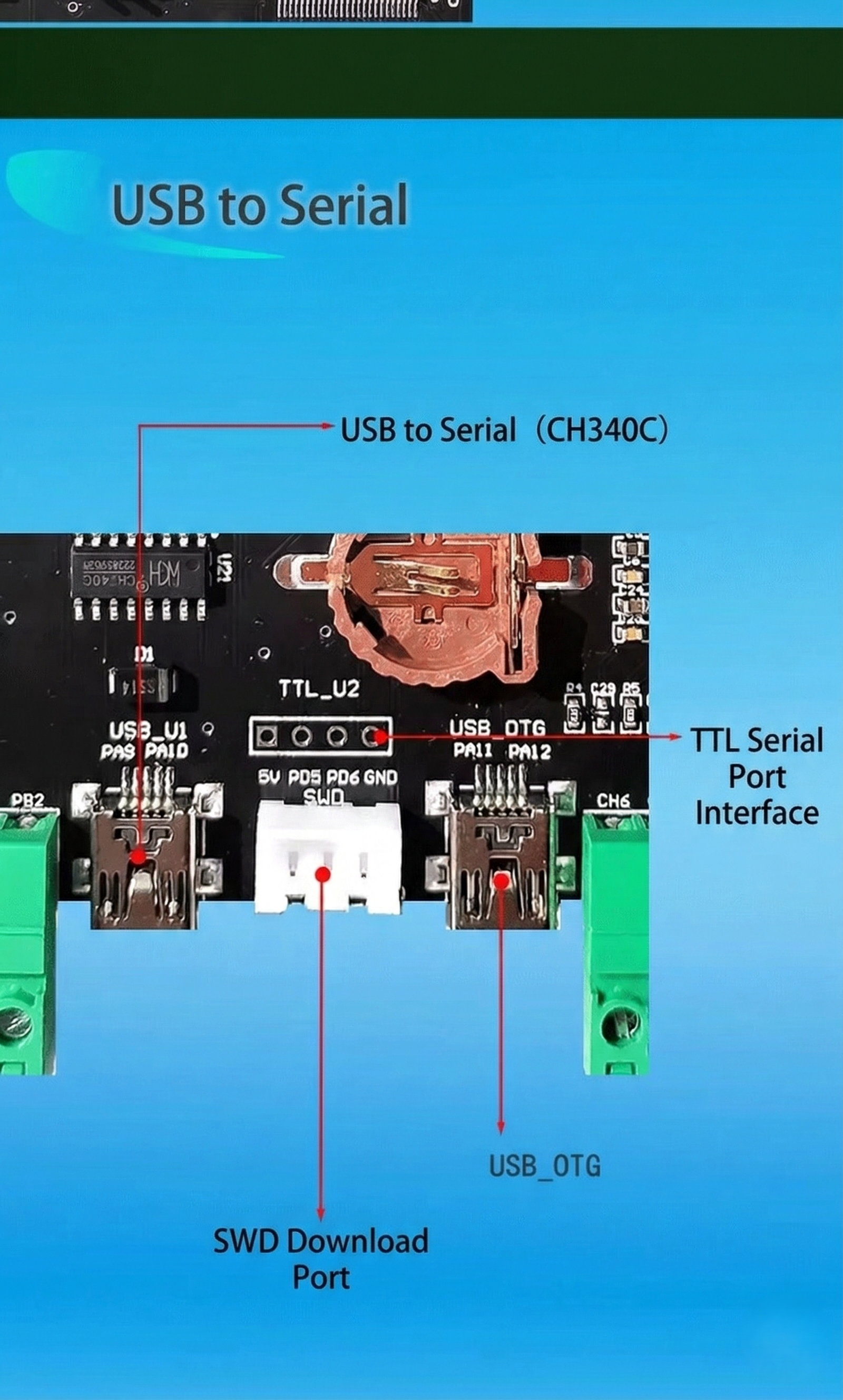 STM32H750 standard board — detail 13